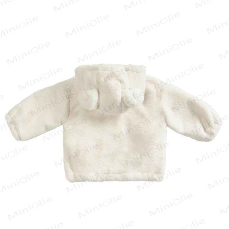 Toddler Solid Color Fleece Hooded Jacket - image 10