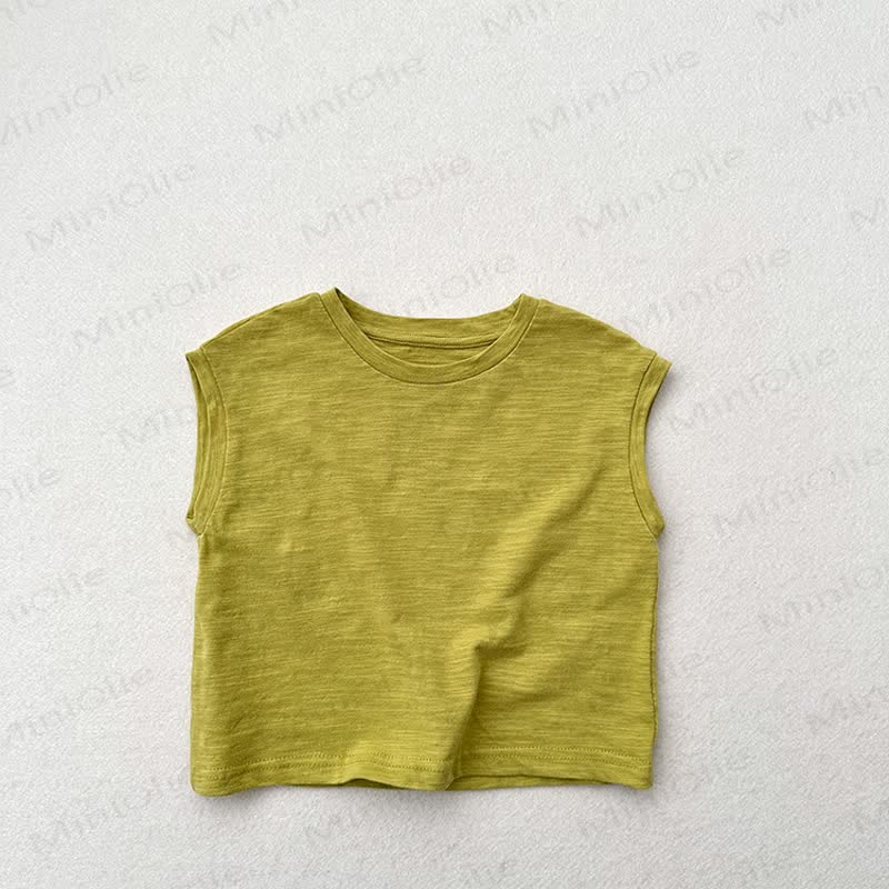 Toddler Solid Color Tank Top T-shirt - Green - 7-9T - image 17