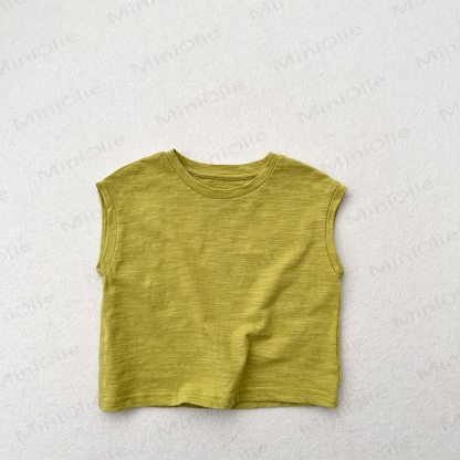 Toddler Solid Color Tank Top T-shirt - Green - 7-9T - image 17