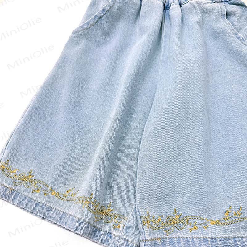 Toddler Kid Girls Lace Sleeveless Top and Pants Denim Set - image 6