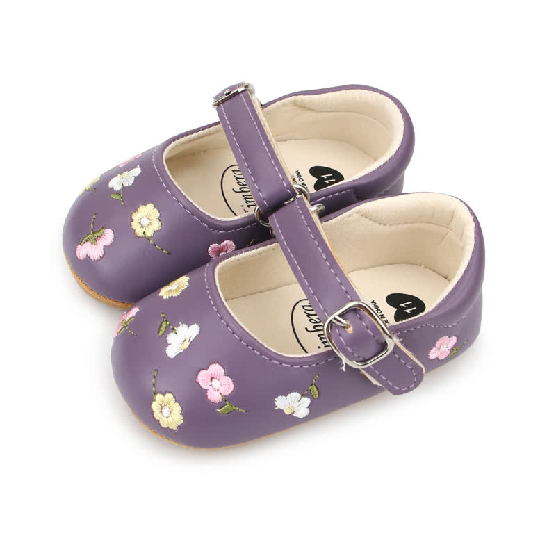 Baby Flower Embroidered Shoes - image 35