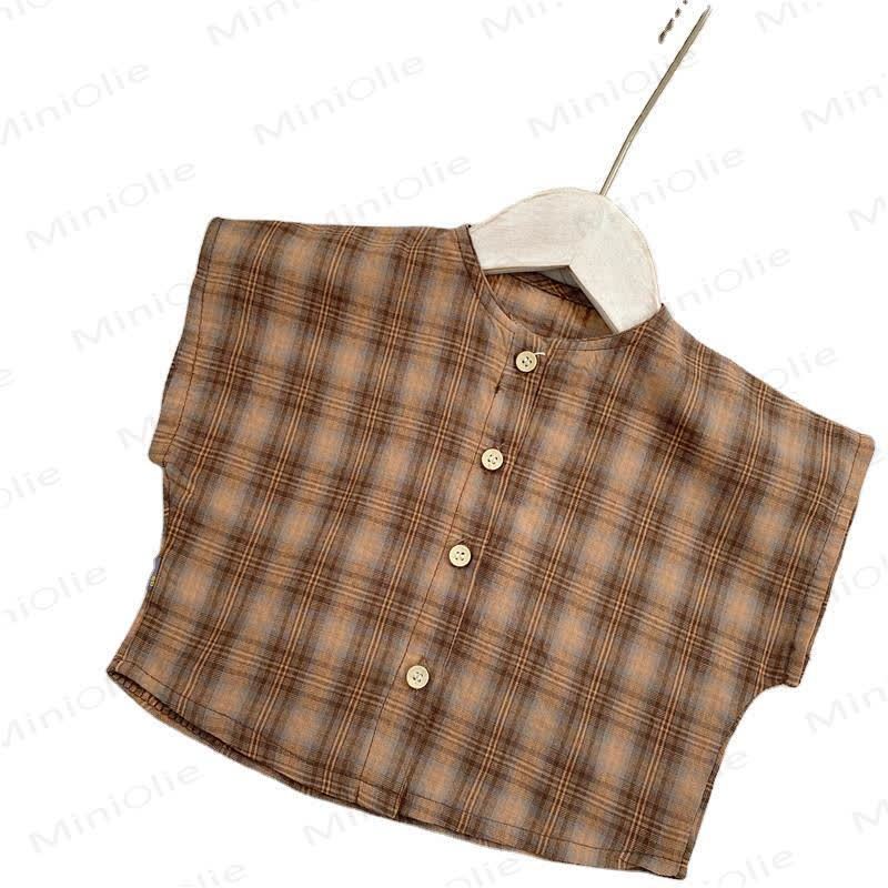 Baby Toddler Plaid Sleeveless T-Shirt - image 4