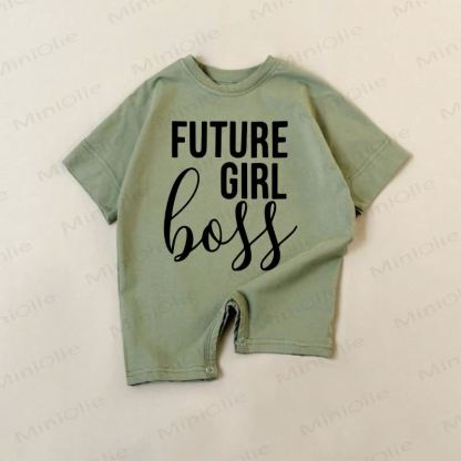 FUTURE GIRL BOSS Baby Green Romper - Green - 18-24M - image 1