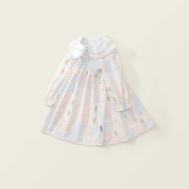 Toddler Lovely Animal Cat Plaid Dress - image 2