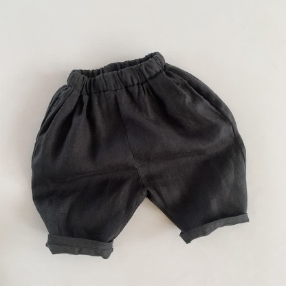 Toddler Solid Color Soft Simple Pants - Black - 8Y - image 10
