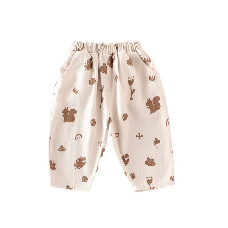 Baby Toddler Squirrel Leaves Pants - image 11