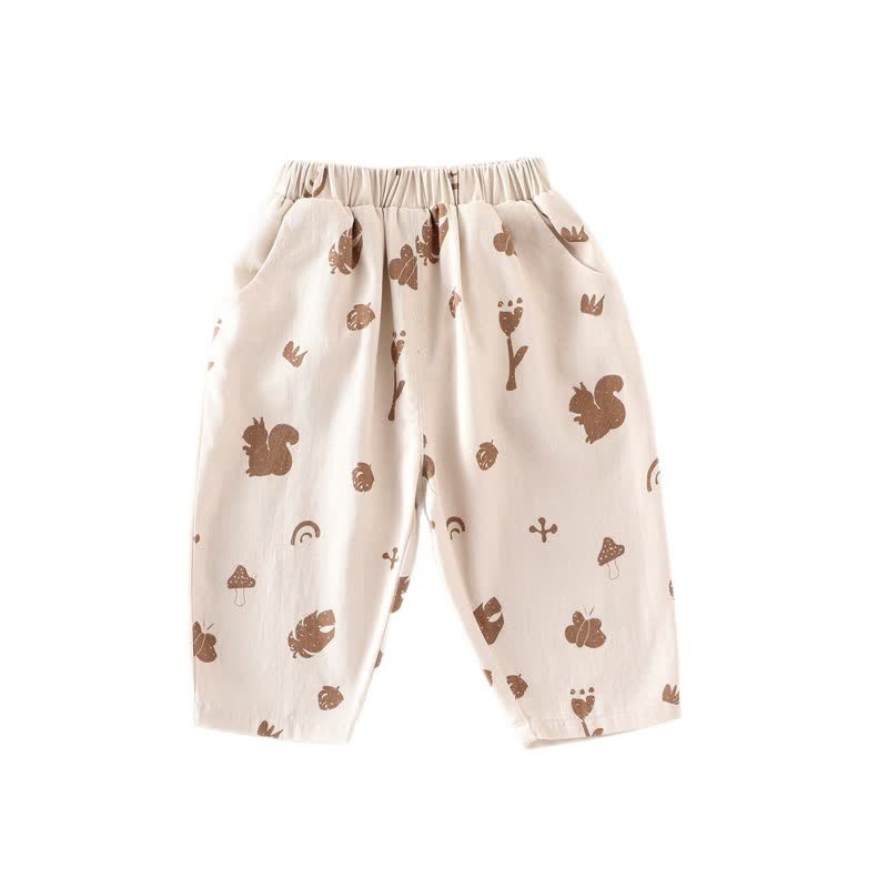 Baby Toddler Squirrel Leaves Pants - image 11