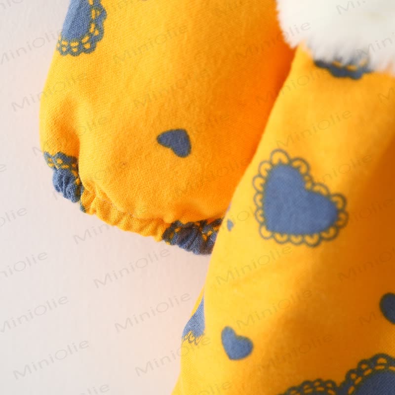 Baby Girl Fleece Bow Bunny Dress - image 9