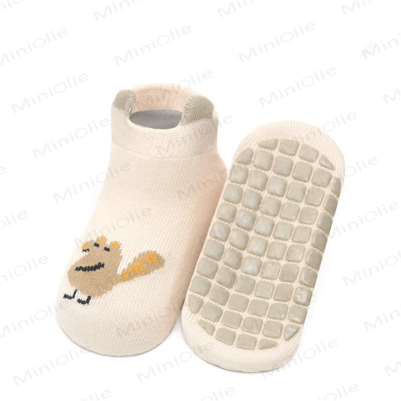Baby Toddler Antislip Animal Soft Floor Socks - Beige - 3-5T - image 15