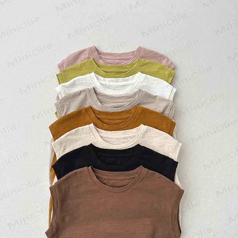 Toddler Solid Color Tank Top T-shirt - image 9