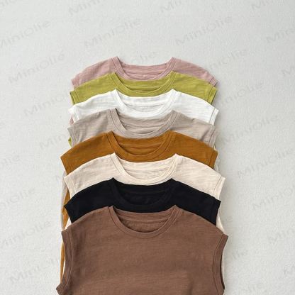 Toddler Solid Color Tank Top T-shirt - image 9