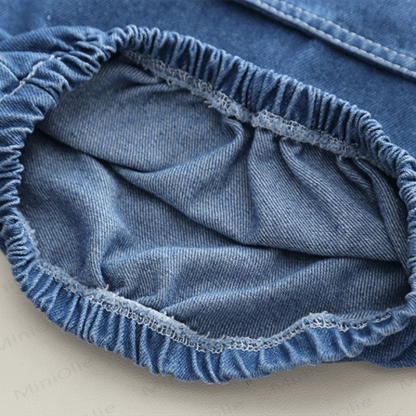 Toddler 2-Piece Zipper Denim Cool Set - image 8