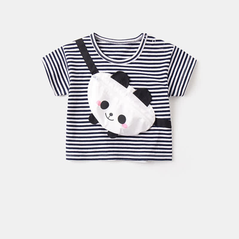 Baby Toddler Attached Chest Pouch T-Shirt - Navy Blue - 3-5T - image 11