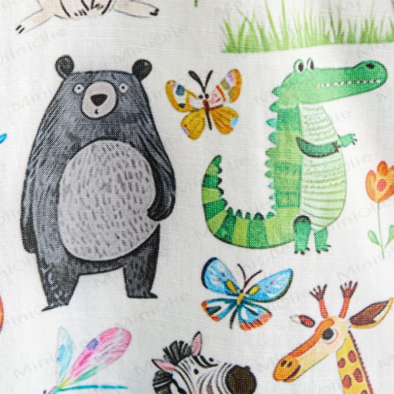 Toddler Boys Animals Print Shirt and Shorts 2-piece Set - image 9