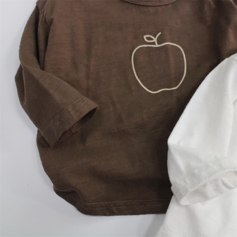Toddler Apple Simple Drawing T-Shirt - image 5