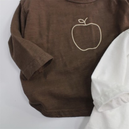 Toddler Apple Simple Drawing T-Shirt - image 5