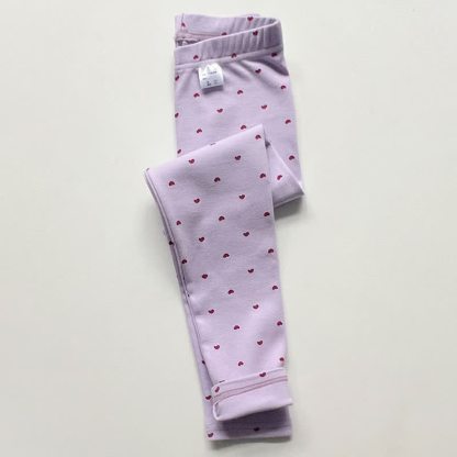 Toddler Kid Girl Leggings - Purple Love - 14Y - image 5