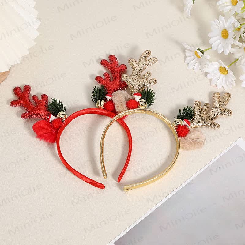 Baby Christmas Deer Horn Headband - image 2