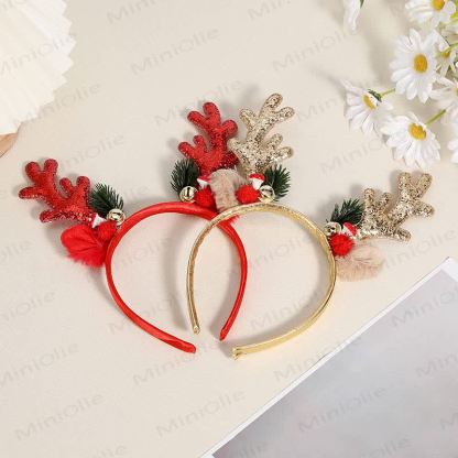 Baby Christmas Deer Horn Headband - image 2