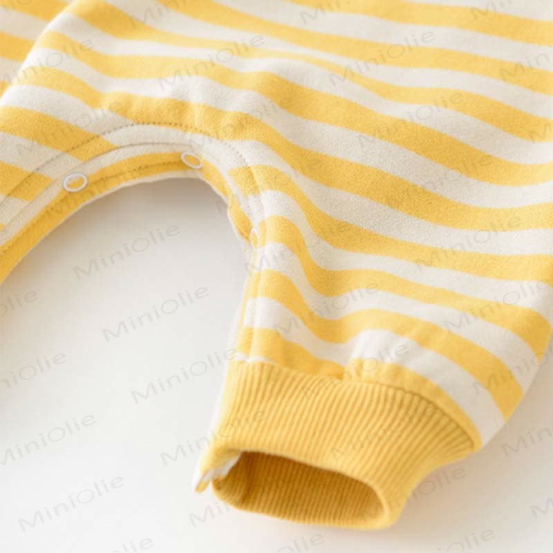 HAPPY SMILE Baby Banana Striped Romper - image 9