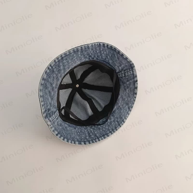 LUCKY BEAR Baby Denim Bear Bucket Hat - image 7