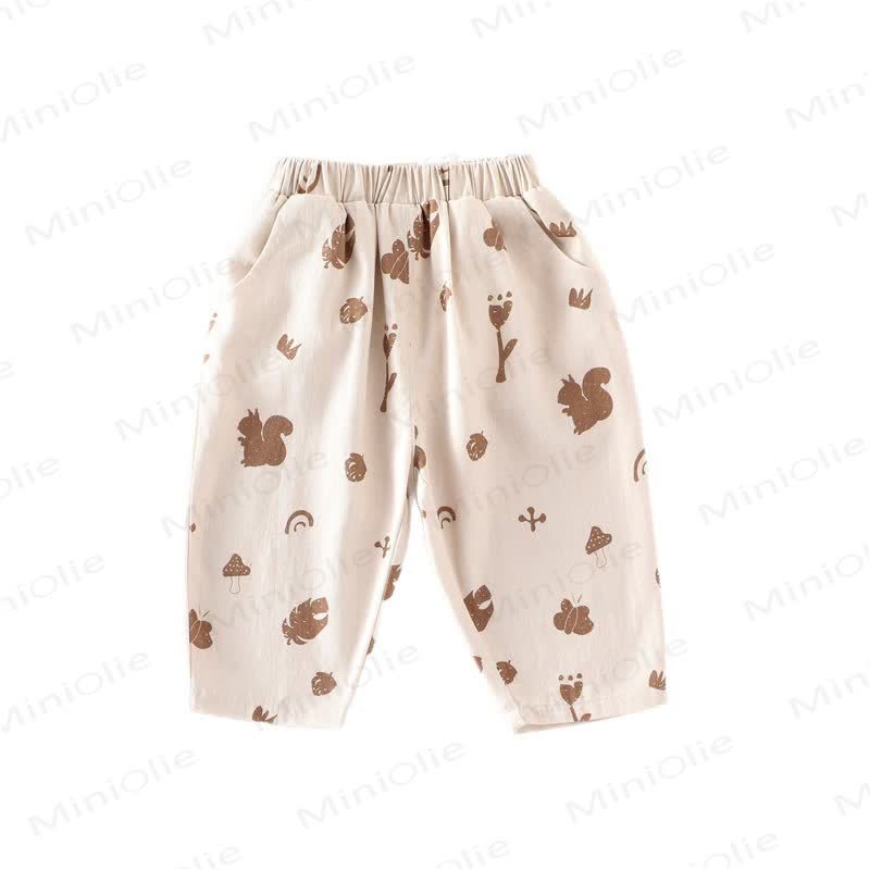 Baby Toddler Squirrel Leaves Pants - image 11