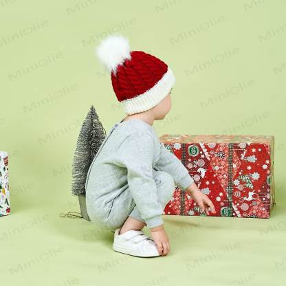 Baby Plush Twist Christmas Knitted Beanie - image 9
