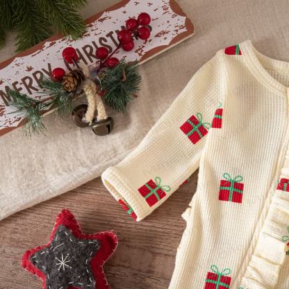 Baby Headscarf Christmas Romper - image 25