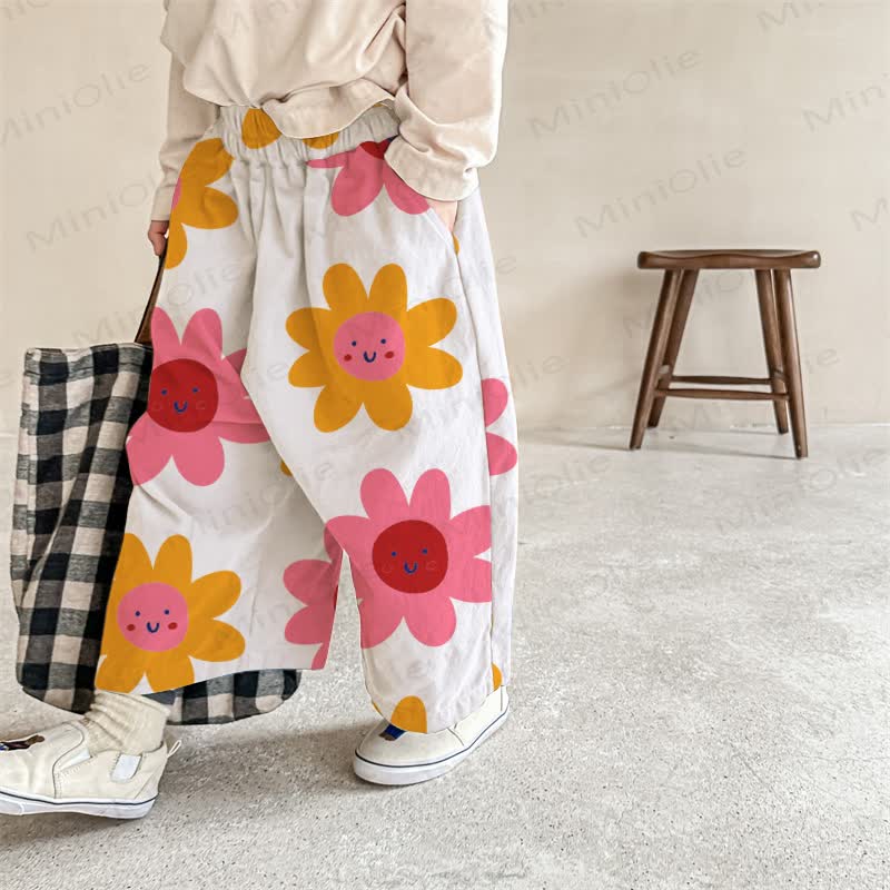 Baby White Flower Pants - White - 2-3T - image 1