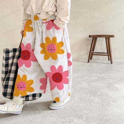 Baby White Flower Pants - White - 2-3T - image 1