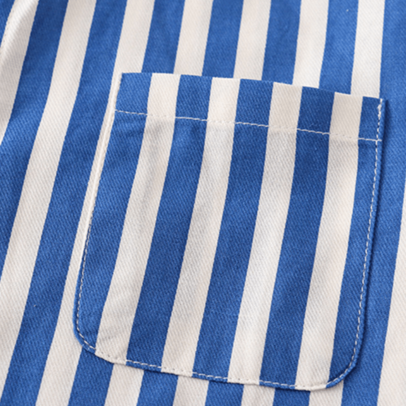 Kid Boy Vertical Striped Shirt - image 5