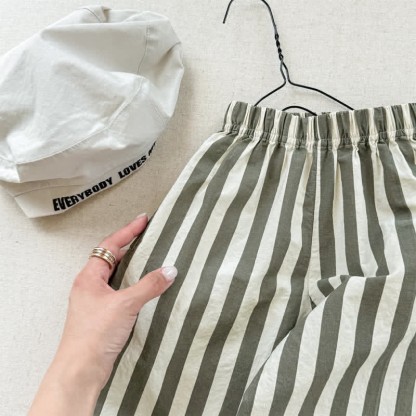 Toddler Girl Striped Simple Loose Pants - image 4