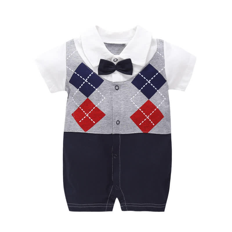 Baby Boy British Style Gentleman Romper - Grey - 18-24M - image 5