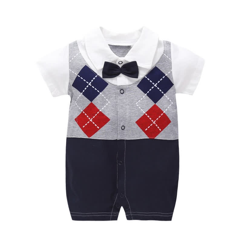 Baby Boy British Style Gentleman Romper - Grey - 18-24M - image 5