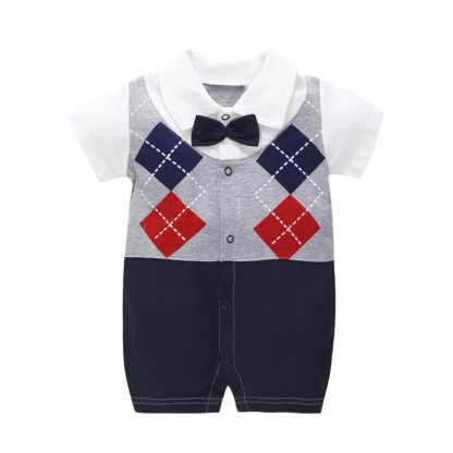 Baby Boy British Style Gentleman Romper - Grey - 18-24M - image 5