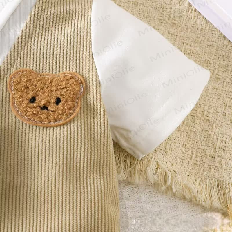 Baby Boy Bear Tie Romper - image 3