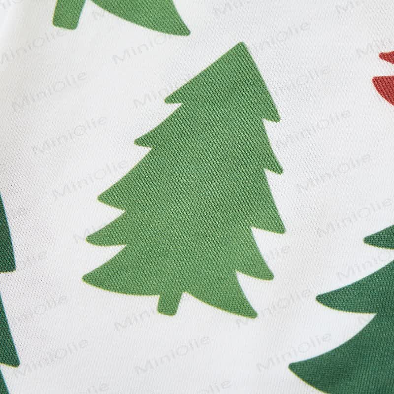  Baby Colorful Trees White Unbutton Romper - image 6