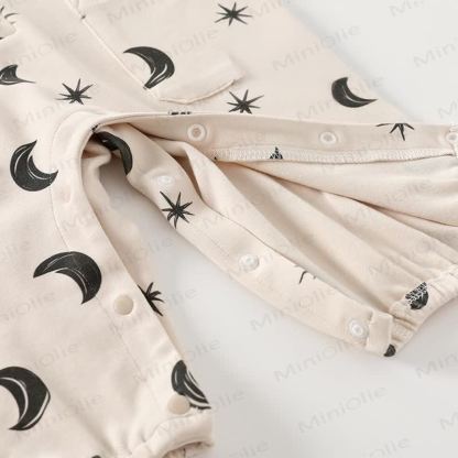 Baby Moon Dots Pajamas Romper - image 12