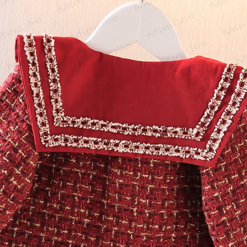 Baby Toddler Bow Sweet Red Set - image 4