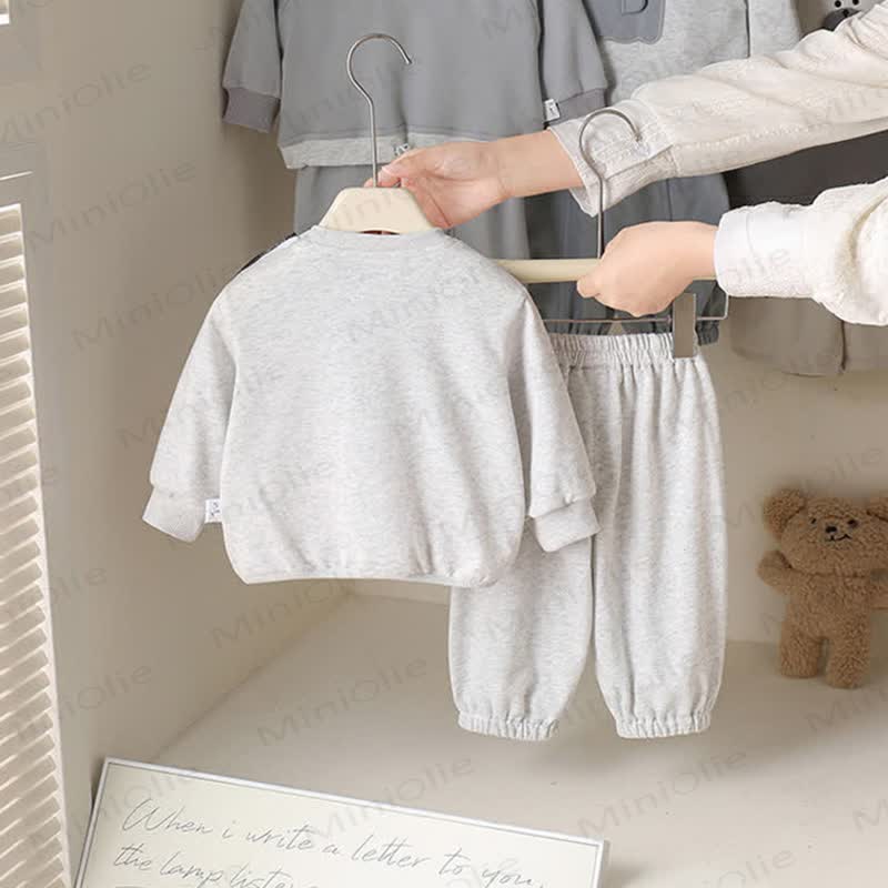 Baby Plaid Light Grey 2-piece Set - image 4