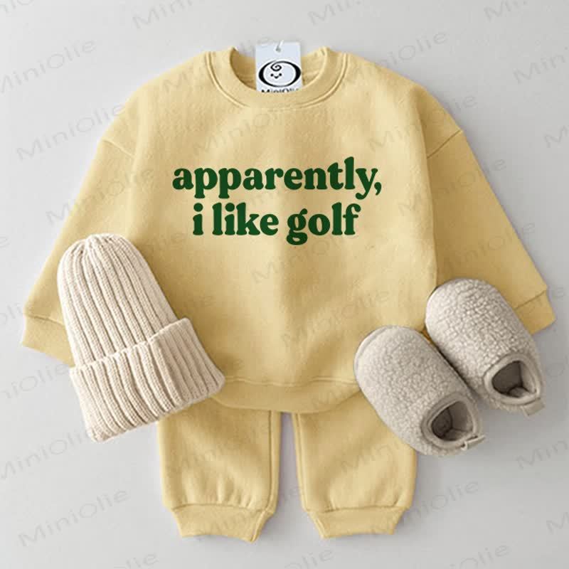 APPARENTLY I LIKE GOLF Baby 2-Piece Set - Yellow - 2-3T - image 7
