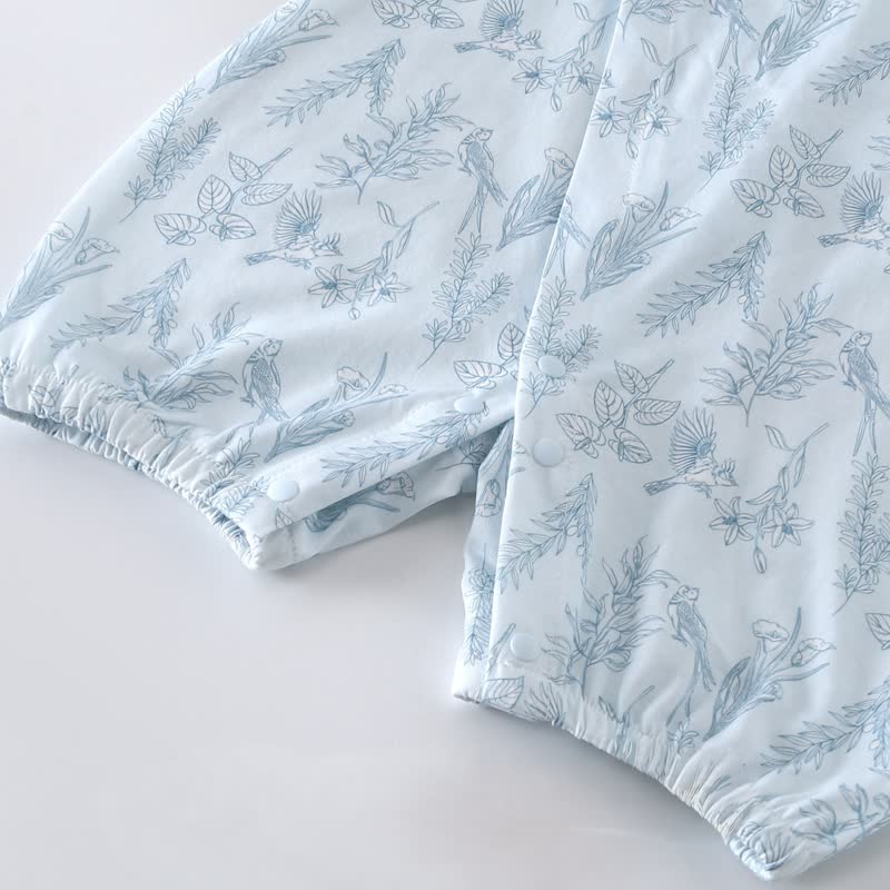 Baby Birds and Flowers Kimono Romper - image 7