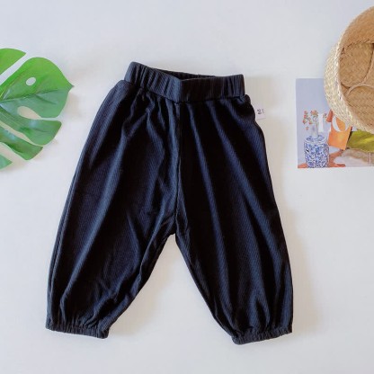 Baby Modal Solid Color Basic Soft Pants - Black - 2-3T - image 17