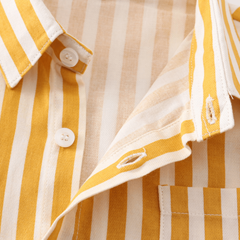 Kid Boy Vertical Striped Shirt - image 9