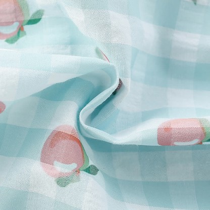 Toddler Green Plaid Peach Lovely Dress - image 7