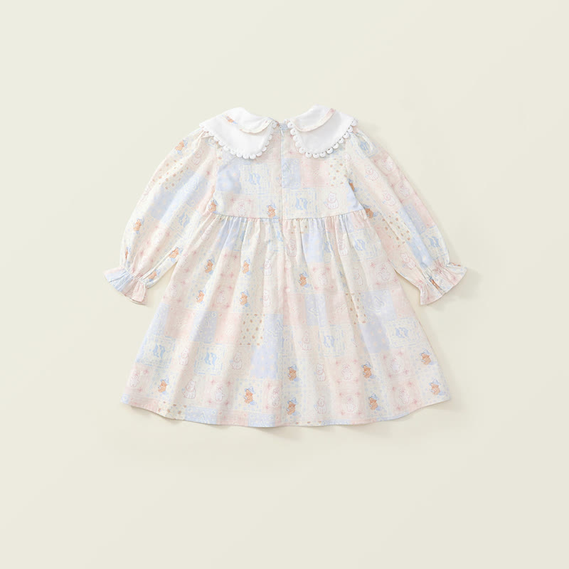 Toddler Lovely Animal Cat Plaid Dress - image 3