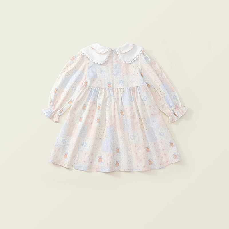 Toddler Lovely Animal Cat Plaid Dress - image 3