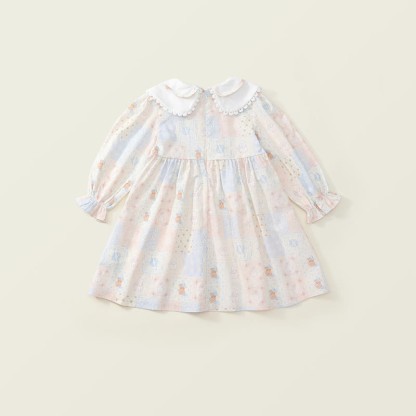 Toddler Lovely Animal Cat Plaid Dress - image 3