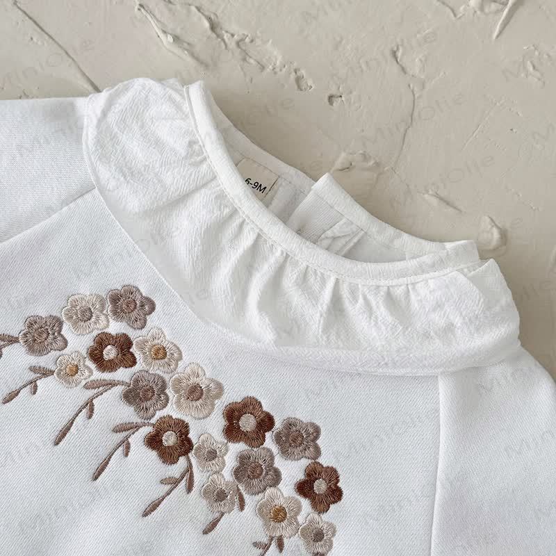 Baby Girl Embroidered Flower Knit 2-piece Set - image 9