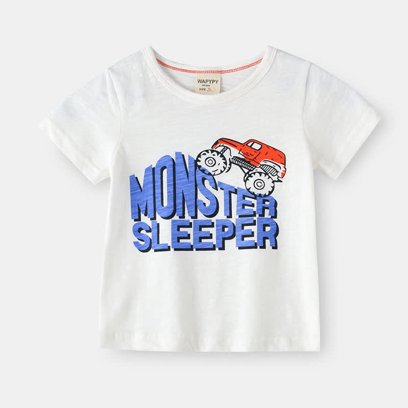 Toddler Boy Car Fox Fashion T-Shirt - White - 8Y - image 9